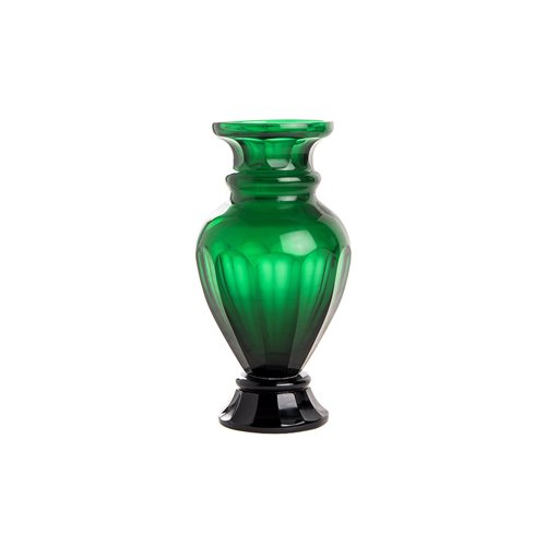 Vase classique facette emeraude M