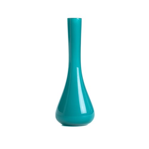 Mini sky blue round based vase