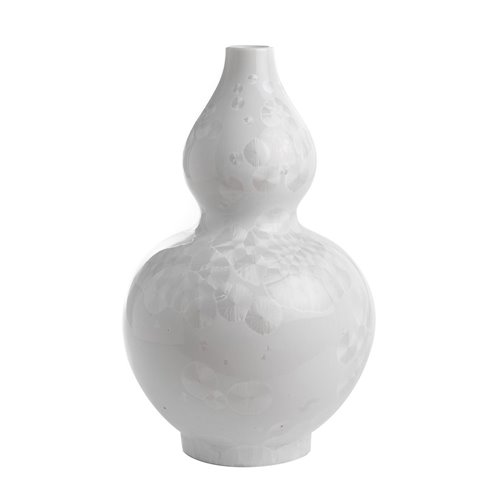 Hulu Ping inspired pearly double gourd vase