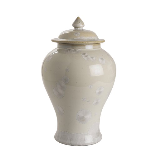 Pearly porcelain temple jar S