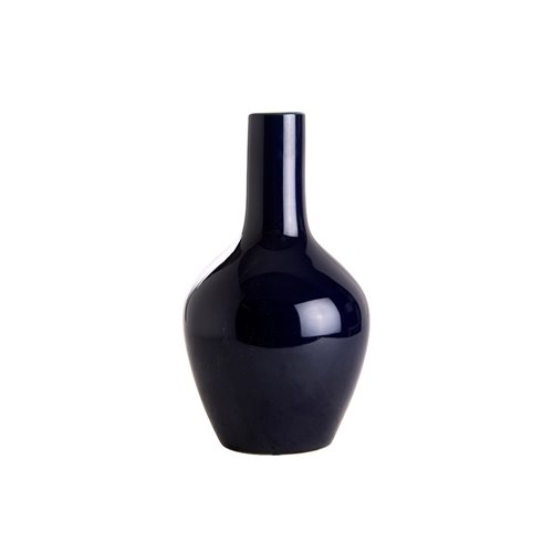 Imperial blue straight necked vase