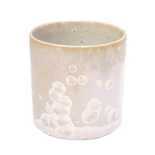 Pearly white flowerpot L