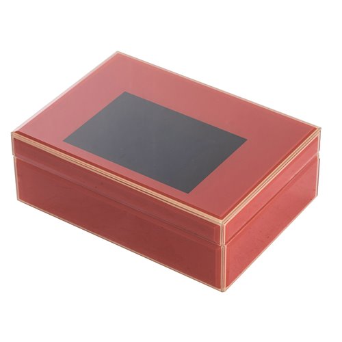 Glass box red L