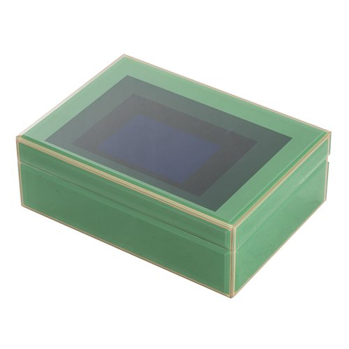 Glass box green L