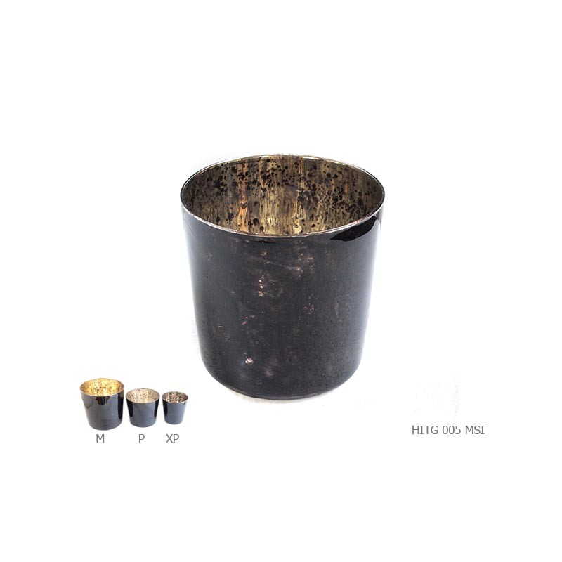 Candleholder black and silver