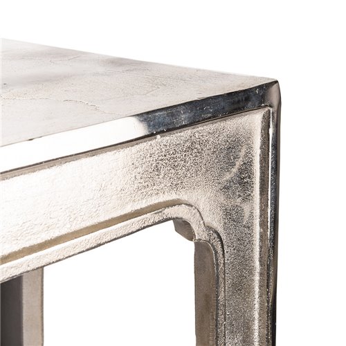 Square silver stool