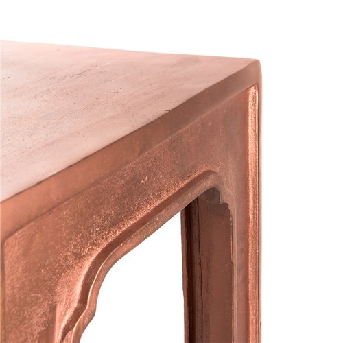 Square copper stool
