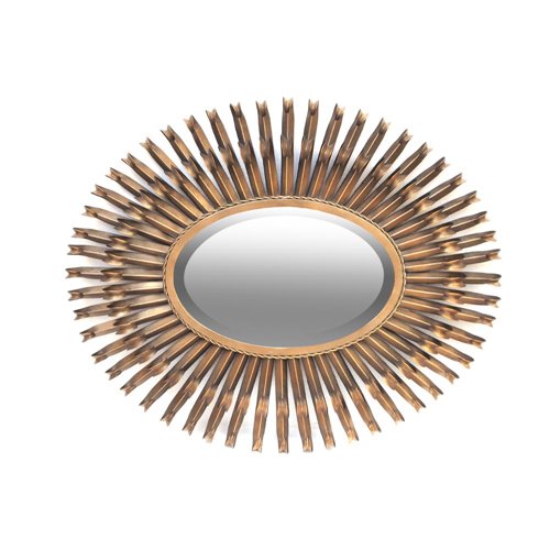 Oval spider mirror inspired by the 1940s