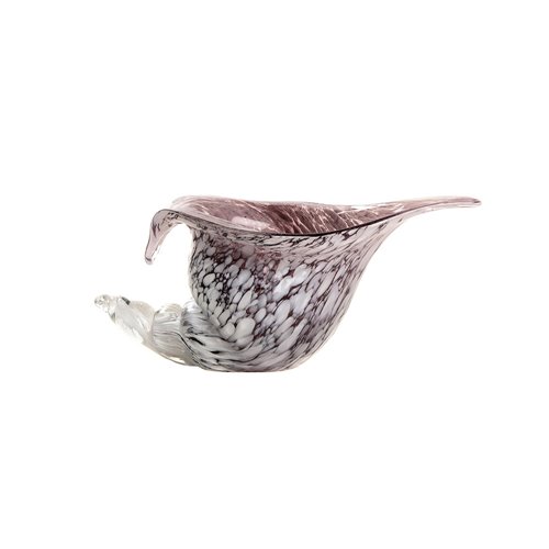Conch shell glass amber purple