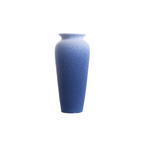 Snow blue vase