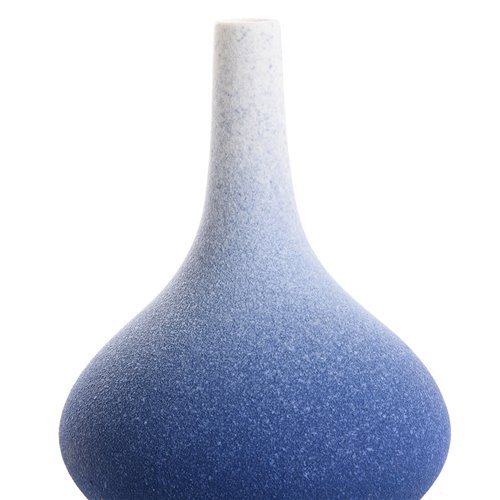 Vase col droit bleu neige