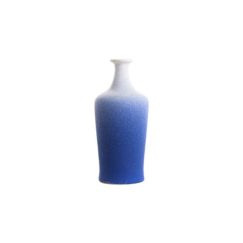 Vase bouteille bleu neige
