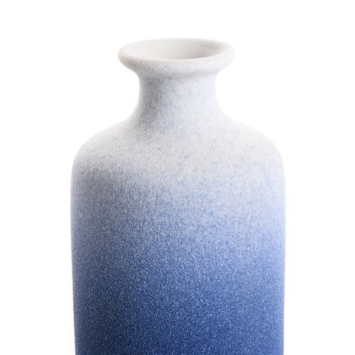 Vase droit bleu neige