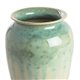 Vase reactive drips green turquoise