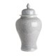 Temple jar crackled grey