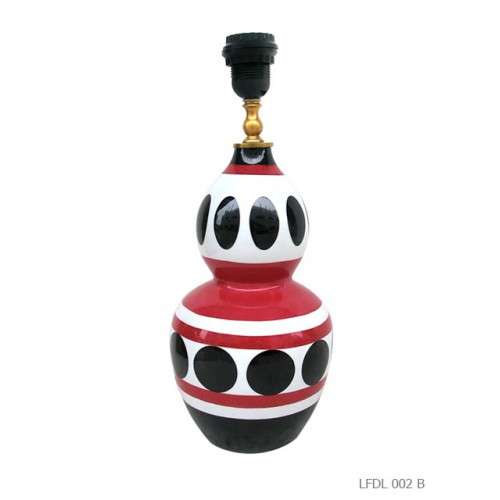 Lamp double gourds black pitch