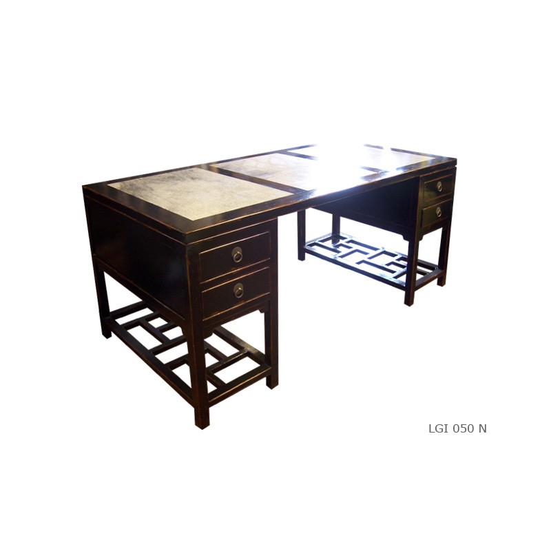 Desk ming in wood and stone