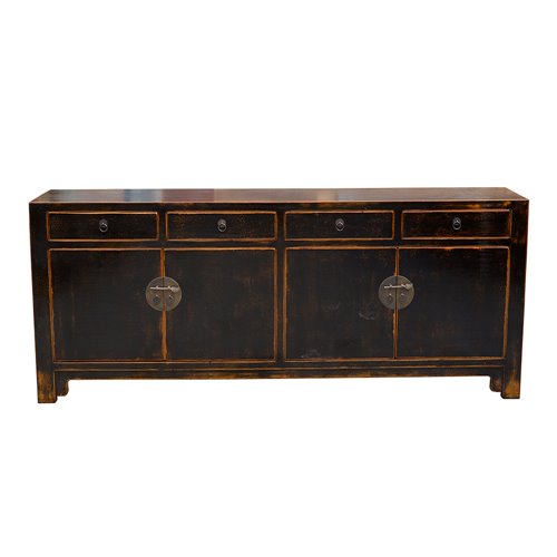 Sideboard black lacq.4 drawers