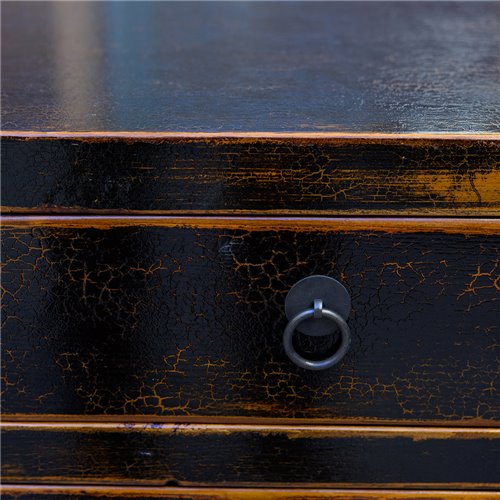 Sideboard black lacq.4 drawers