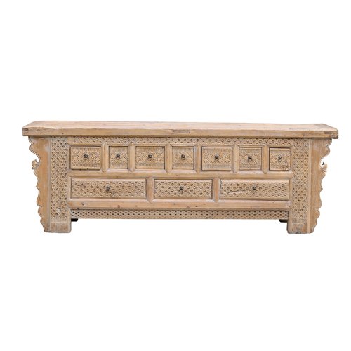 Sideboard carved wood 10 drawers