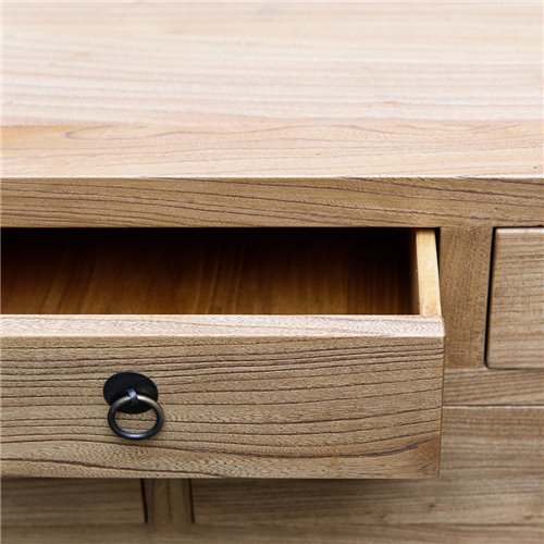 Console 5 drawers elmwood