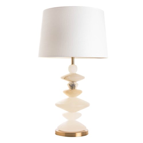 Albatre table lamp and shade white XL