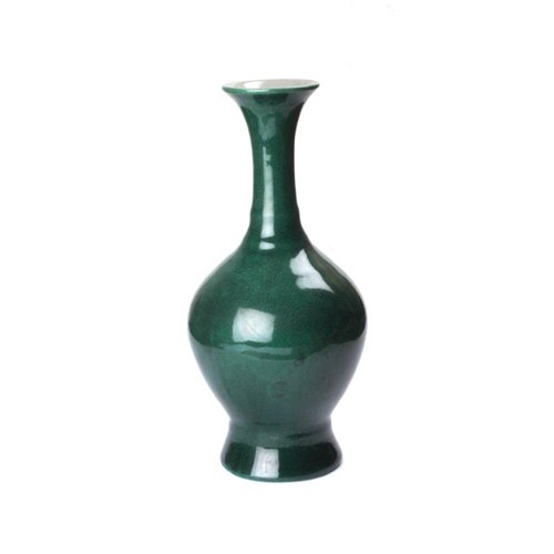 Round vase green imperial