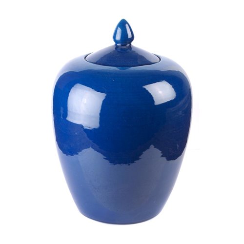 Ginger vase glaze blue sapphire