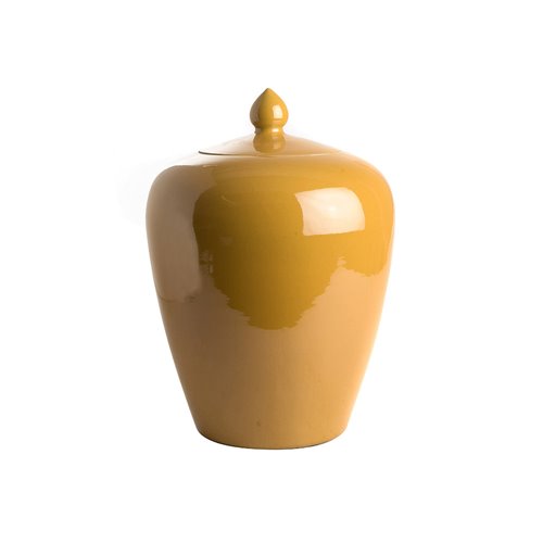 Tall imperial yellow ginger jar