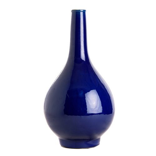 Vase perle bleu saphir