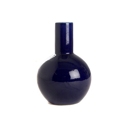 Vase bleu saphir inspiré du style Tianqiu Ping M
