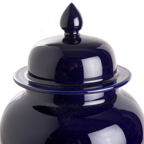 Saphire blue temple jar S