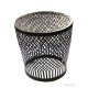 Stool 'mitre' iron braided