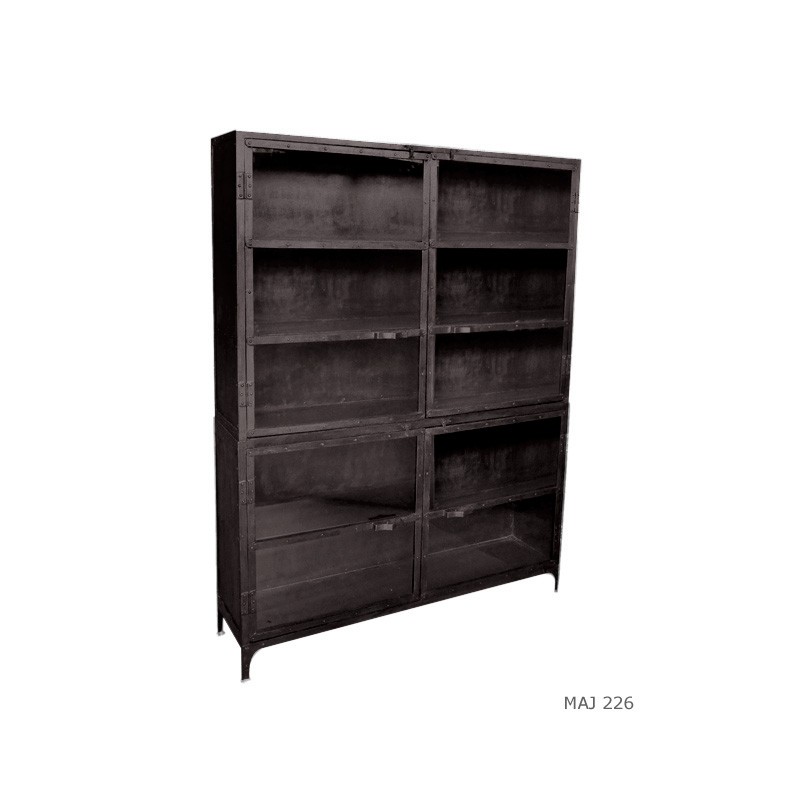 Bibliotheque deux corps fer