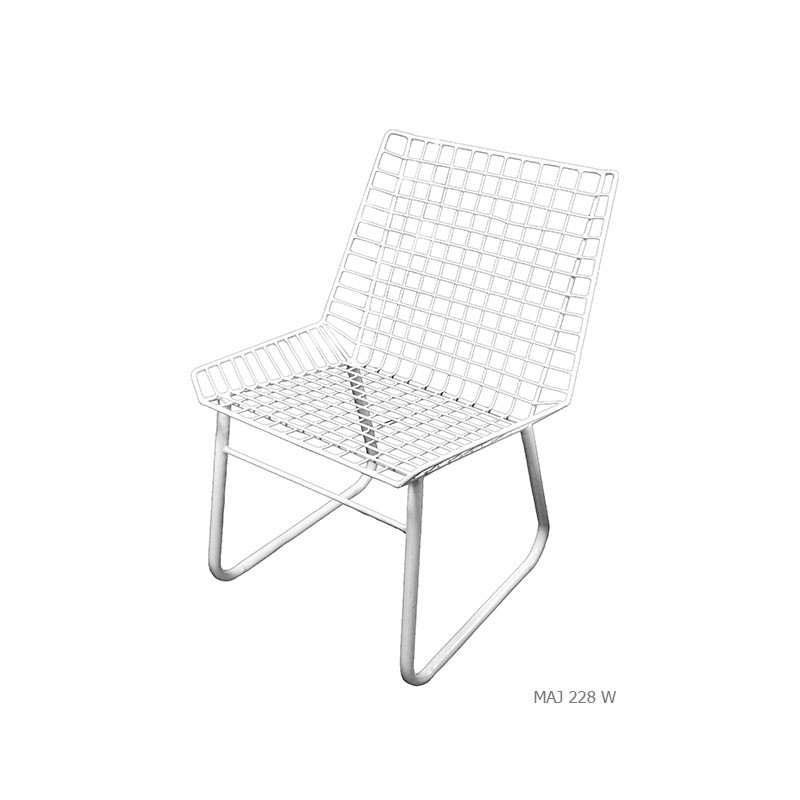 Chair spirit 50 squares white