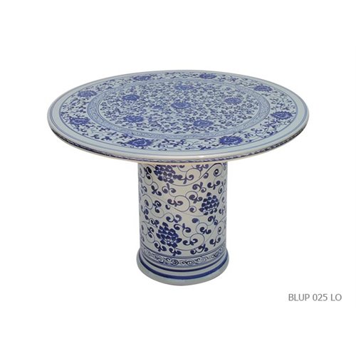 Porcelain lotus round table 