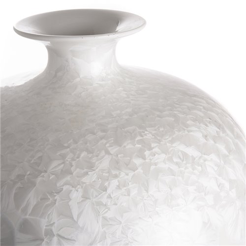 Shiliu Zun inspired pearly white Vase M