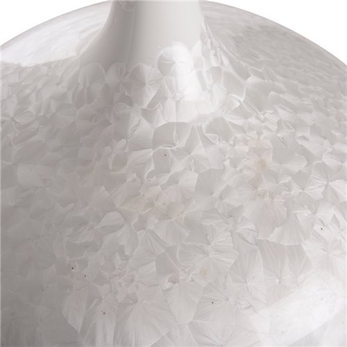 Vase goutte en porcelaine effet nacre blanche 