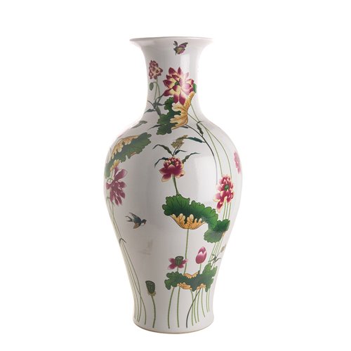 Vase blanche floral