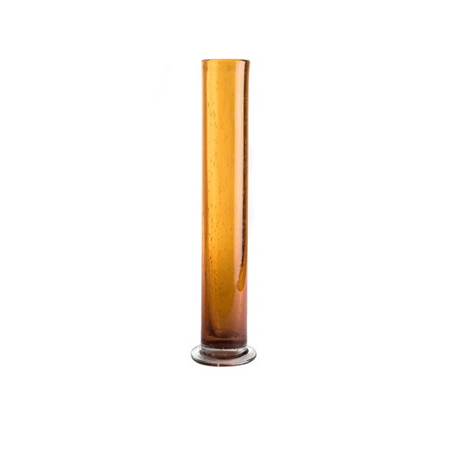 Glass vase amber M