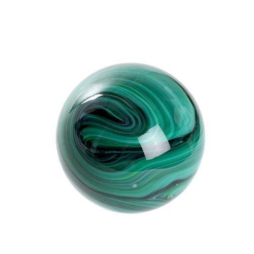 Glass ball 'Emerald waves'