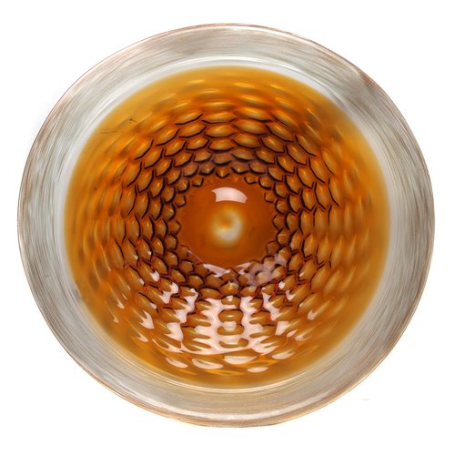 Plate amber gold