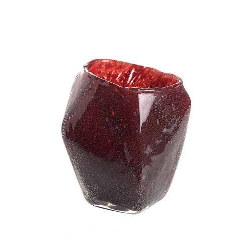Vase pate de verre Dorian rouge