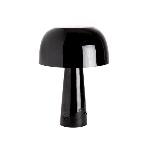 Black enamelled bedside lamp E14 Max 15W