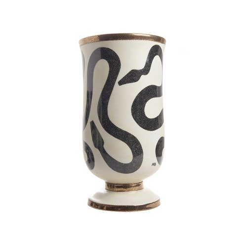Decorative vase snakes entwined Nicolas Blandin