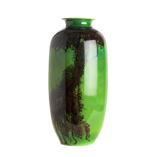 Reactive glaze bottle vase : the Liana