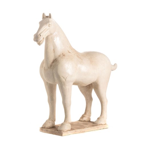 Traditional Tang Era Horse - White glaze