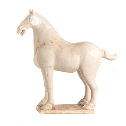 Traditional Tang Era Horse - White glaze