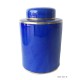 Tea box round blue
