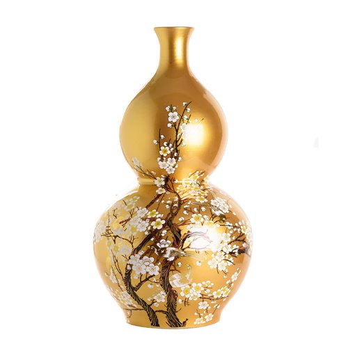 Gourd vase golden cherry 